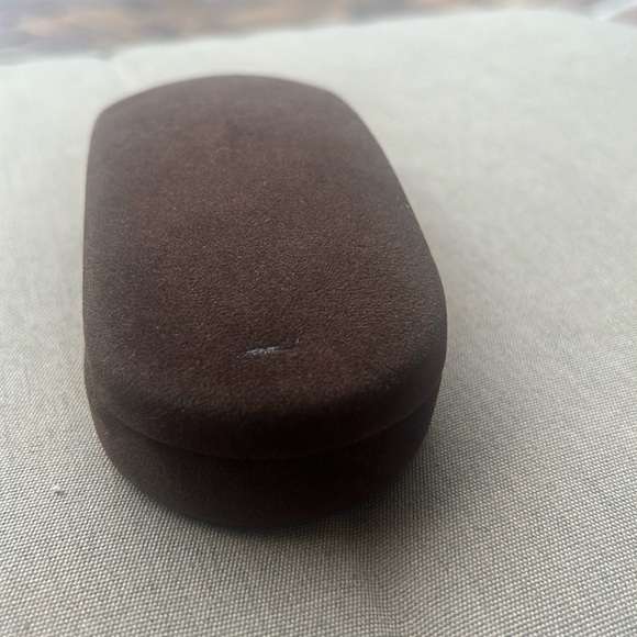 Tom Ford Medium Dark Brown Sunglass Sunnies Case Only Like New Gold Logo - Picture 5 of 17